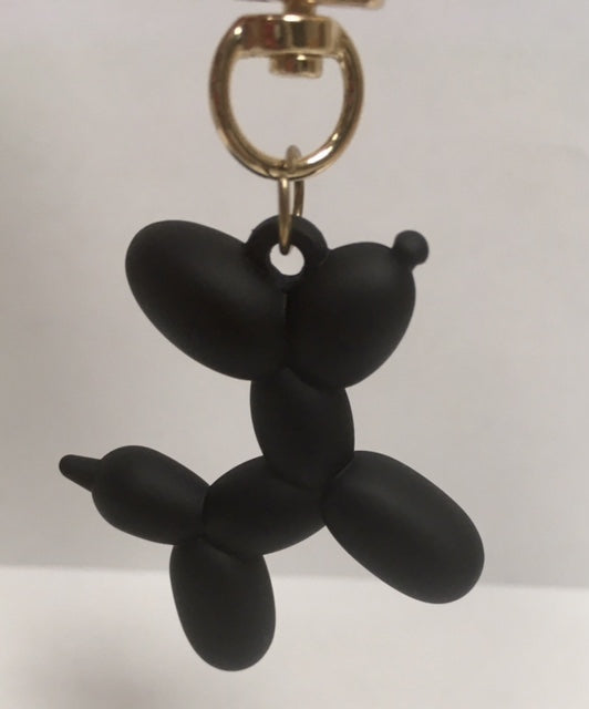 Balloon Dog Keychain - Matte Black