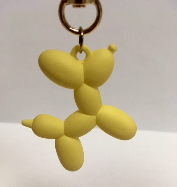 Balloon Dog Keychain - Matte Sunshine Yellow