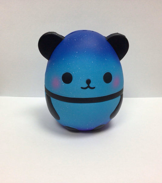 Panda Egg Squishy - Dark Blue Ombre